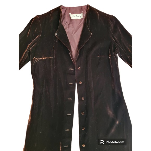 Halloween costume long velvet coat with flaw - Picture 2 of 5